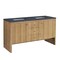 James Martin Vanities Hudson 60in Double Vanity, Light Natural Oak w/ 3 CM Charcoal Soapstone Top 435-V60D-LNO-3CSP - alternate 4